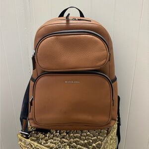 Michael Kors Tan Backpack with Sleek Design and Multi-Compartment